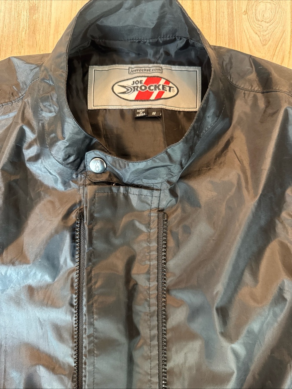 Joe Rocket Black Shell Riding Jacket with Front Zippers